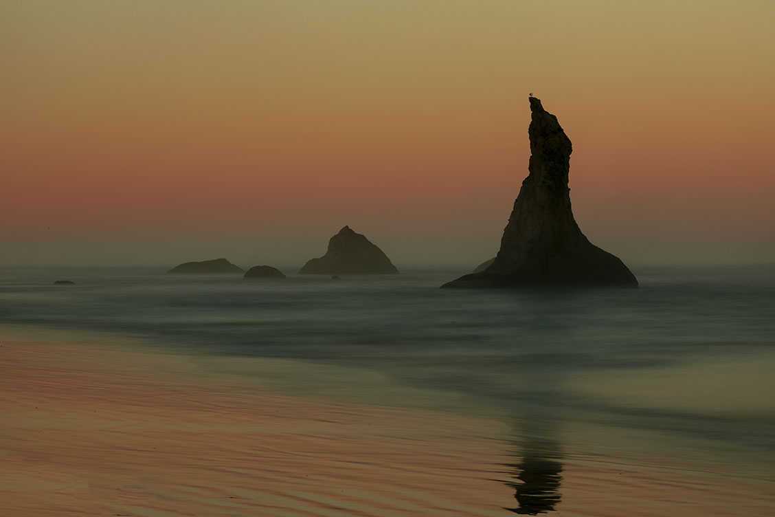 oregon coast bandon beach sunset photo