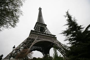 eifel tower, paris, france, view from underneath