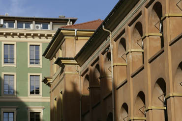 colorful buildings, nice, france