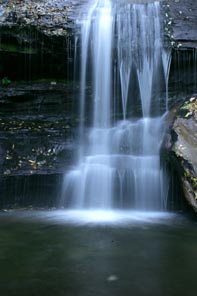 waterfall fall autumn on blue ridge parkway north carolina photo