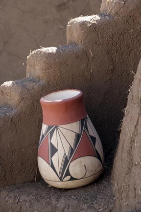 ranchos de taos san francisco de asis  shadows on back of church  new mexico photo 