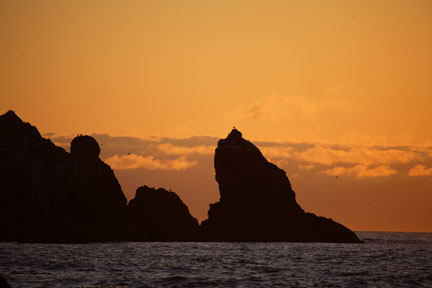 oregon coast bandon beach sunset photo
