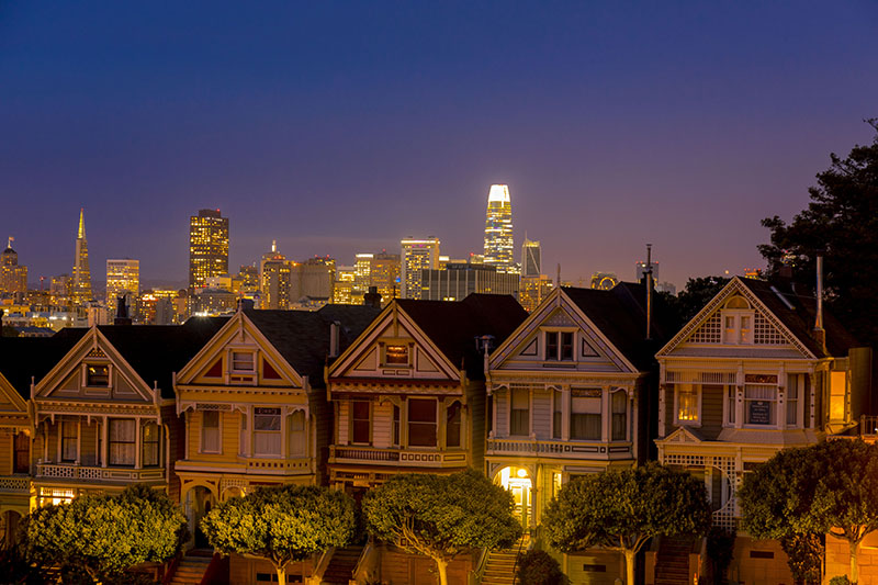 painted ladies san francisco photo