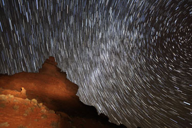 valley of the gods star trails photo